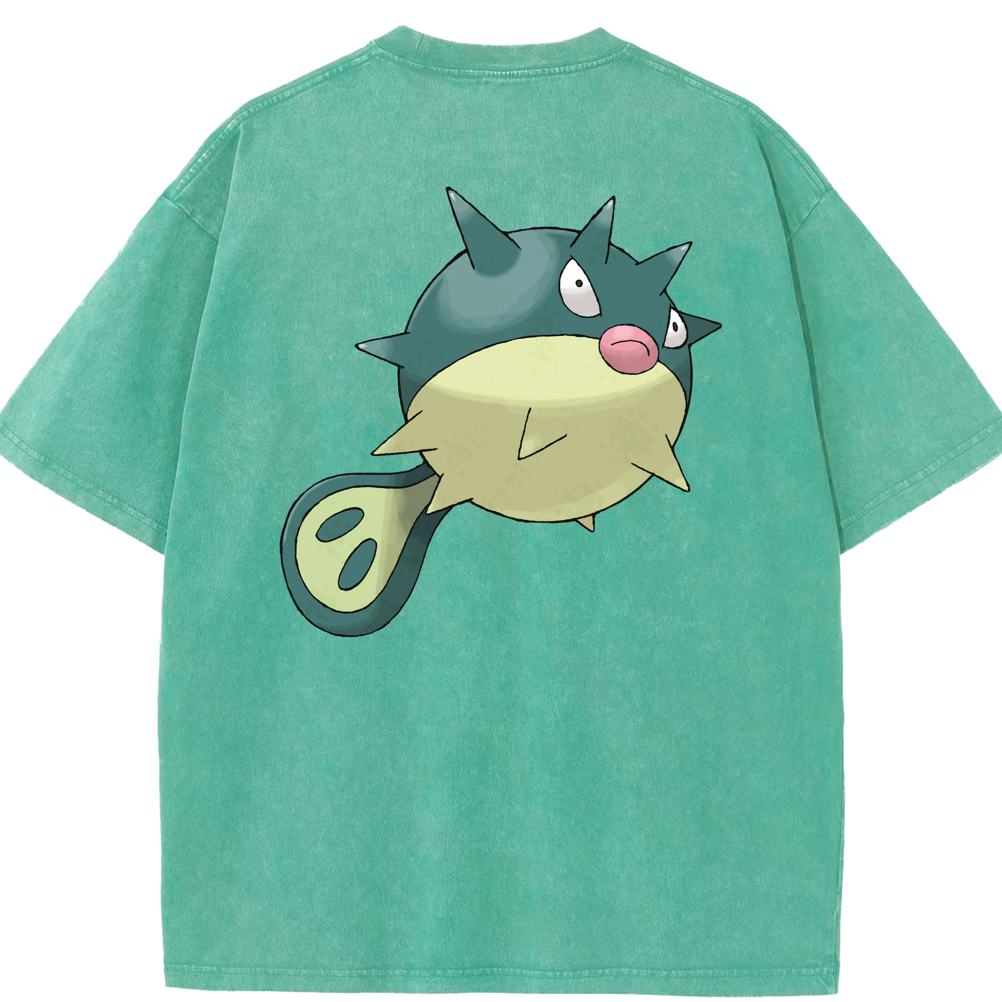 （画像用） ポケットモンスター Pokémon 綿100% ヴィンテージ風 半袖Tシャツ（背面プリント）